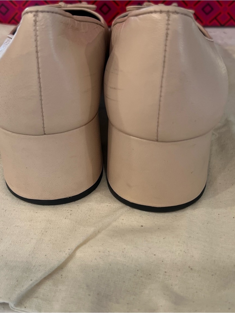 Tory Burch Leather Cap Toe Pump Sz 8 - Picture 4 of 10